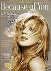 KELLY CLARKSON BECAUSE YOU PIANO VOCAL GUITAR SHEET MUSIC