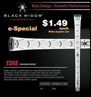  Edge Golf Grips (WHITE) Featuring Advanced Web Traction Technology