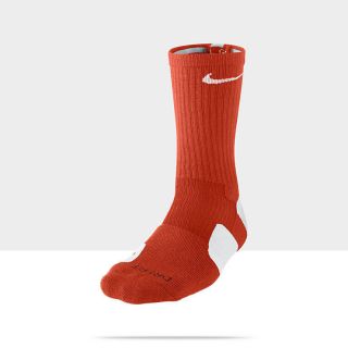 NIKE DRI FIT ELITE CREW Basketball Socks ORANGE/WHITE