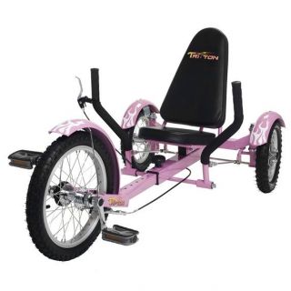 Mobo TriTon 16 3 WHEEL Trike Tricycle RECUMBENT Bike Pink