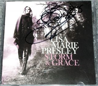   PRESLEY Storm & Grace CD with BONUS Signed Autograph Booklet Elvis