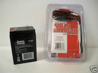   HOUR RECHARGEABLE 4.5AH SEALED LEAD ACID BATTERY & 6V SOLAR CHARGER