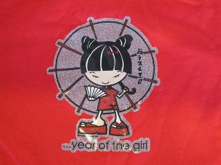   Teen Siz L Red New Breed T Shirt Chinese Girl Asian Chibi Emo EXC Jrs