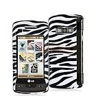   White Zebra Hard Skin Case Cover Accessory for LG Env Touch VX11000