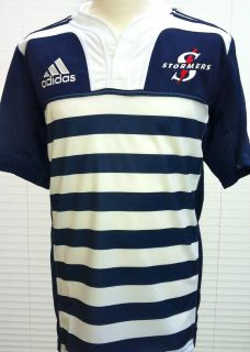STORMERS HOME RUGBY UNION SHIRT BY ADIDAS, WITHOUT FRONT SPONSOR BRAND 