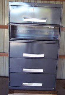 METAL FILE, TOOLS, STORAGE CABINET 5 DRAWERS 3FT.W X 63IN TALL
