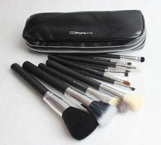 New 12Pc Kits New Pro Cosmetic Brush Makeup Set Make up Tool Dres + 2 
