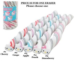 Hello Kitty Assorted Scented Twist Long Eraser (13 Inches)   CHOOSE 