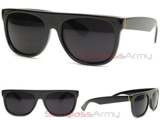FLAT TOP Sunglasses BLACK super retro future wiz khalifa hip hop 