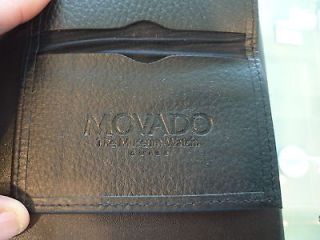 NEW MOVADO GENUINE LEATHER WARRANTY / BUSINESS CARD HOLDER 4 X 2.75