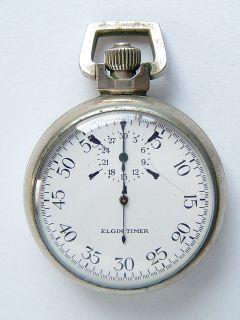 elgin stopwatch in Jewelry & Watches