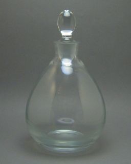 Krosno Poland Crystal Art Glass Wine Decanter Bottle
