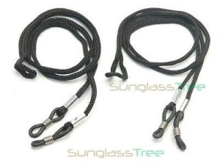 Newly listed NECK STRAPS (2) LOT Black cord,chain,lan​yard,holder 