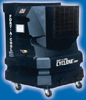 portable evaporative cooling unit