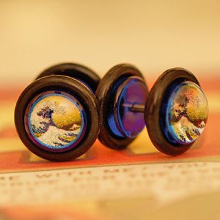 16 gauge Japanese Picture Fake Cheater Plugs WAVE