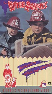 The Little Rascals Bear Facts Hook and Ladder VHS NEW Alfalfa Black 