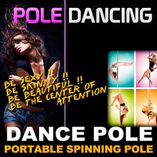   45mm Pro Portable Stripper Fitness Exercise Dance Strip Spinning Pole
