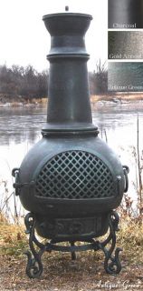 Gatsby Chiminea Outdoor Fireplace, 3 Finishes