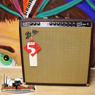 Fender 65 Super Reverb Electric Guitar Tube Amplifier Amp Burgundy 