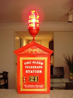 Gamewell Fire Alarm Box Light (Red)