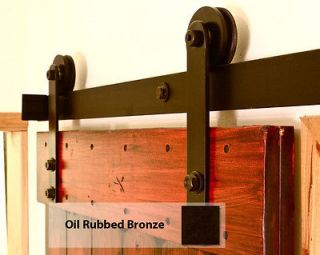 Nylon Barn Door Hardware   Oil Rubbed Bronze   Quiet and Smooth 