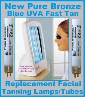   FAST TAN BLUE UV TANNING LAMP TUBES FOR PHILIPS FACIAL UNITS ETC
