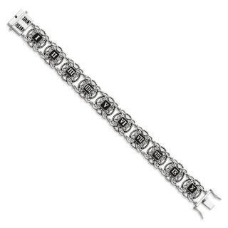 Ten Commandments Silver Bracelet, Fashion Religious Silver Jewelry