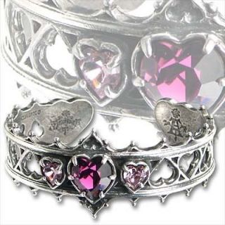 Alchemy Gothic Elizabethan Crystal Heart Bracelet