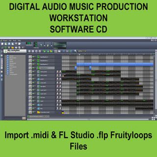   Audio Workstation Software CD Import Fruity Loops MIDI FL Studio Files