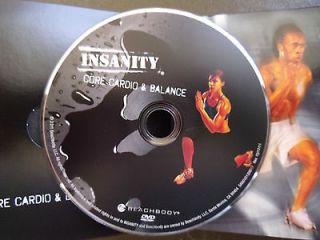Shaun T INSANITY WORKOUT Disc 6 CORE CARDIO AND BALANCE *ONE DISC ONLY 