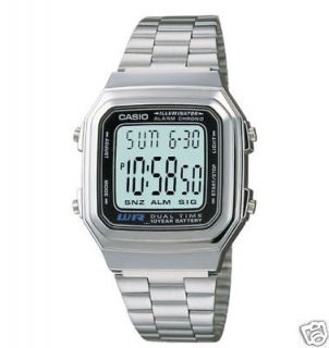 Casio Metal Digital Chronograph Watch, Alarm, Low Ship, A178WA 1AV