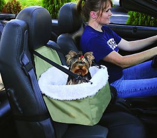 Pet Booster Seat Dog Seat For Car Auto With Leash & Faux Sheepskin 