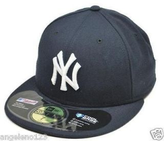 NEW ERA 59Fifty MLB Fitted Baseball Hat New York YANKEES Game Navy 