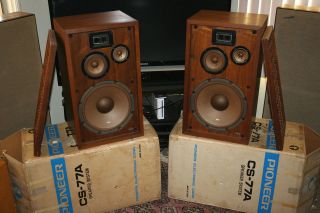 Pioneer CS 77a Speakers w/ BOXES and FOAM Time Capsules