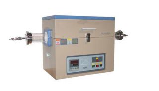 Compact Split Tube Furnace with Vacuum Flanges & 2 or 1Quartz Tube