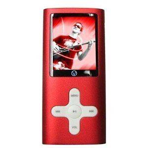   Land Vl G4 4 Gb Red Flash Portable Media Player Photo Viewer Fm Tuner