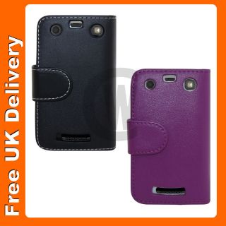 New Leather Flip Book Wallet Case Skin Cover Pouch For Blackberry 