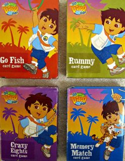 GO DIEGO CARD GAME Birthday Party Supplies ~ Go Fish Memory Rummy 