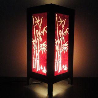   Oriental Japanese Bamboo Lamp Floor or Table Lamp Lighting Shades