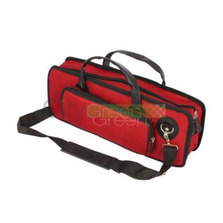 New Flute Case Soft Bag Lightweight Shoulder strap Purplish Red