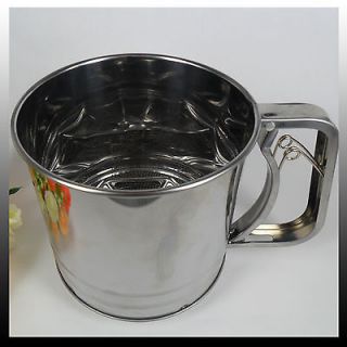   tools ultra thick layer three cup Flour Sifter type stainless steel