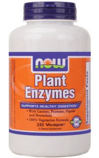 Plant Enzymes 240 vCaps, Now Foods, Digestive Support