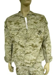   Condition Jacket Used by USMC Desert Digital MARPAT Shirt Sizes