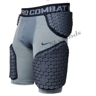   Pro Combat Hyperstrong Vis Deflex Men Football Padded Shorts Grey NWOT