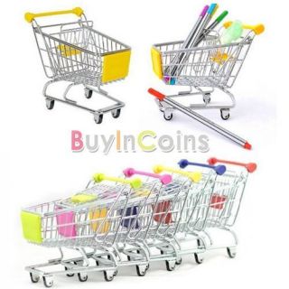   Cart Desk Organizer Supermarket Phone Pen Toy Holder Gift Basket