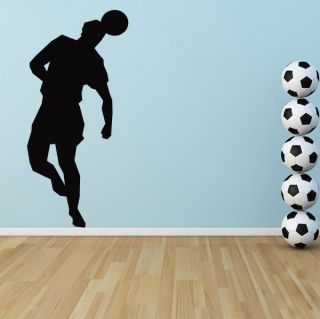 Football Header Wall Stickers Ball Sports And Hobbies Wall Art Decal 