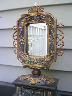 Table Top Vanity Mirror With Drawer (1) Decorated