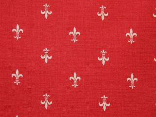 Moda French General Favorites Red Fleur de lis Fabric Cotton 59