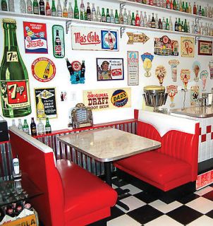 NEW Hot Rod Diner Booth Set , Restaurant Booths Vintage