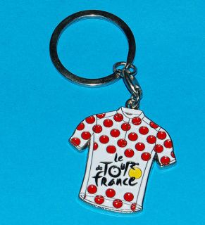 Tour de France 2012 Official Keyring Key chain Polka dot Jersey New 